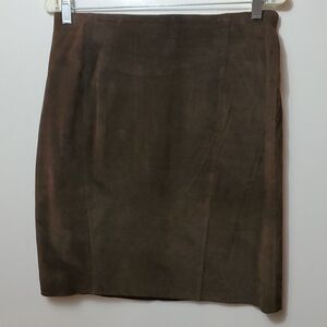 B.T. Limited, Women's Leather, Brown Shirt, Fully Lined Size 14